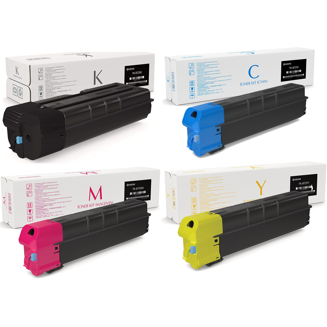 Kyocera Taskalfa 7052Cİ/8052Cİ/TK-8725C/TK-8725K/TK-8725M/TK-8725Y Orjinal Fotokopi Toneri