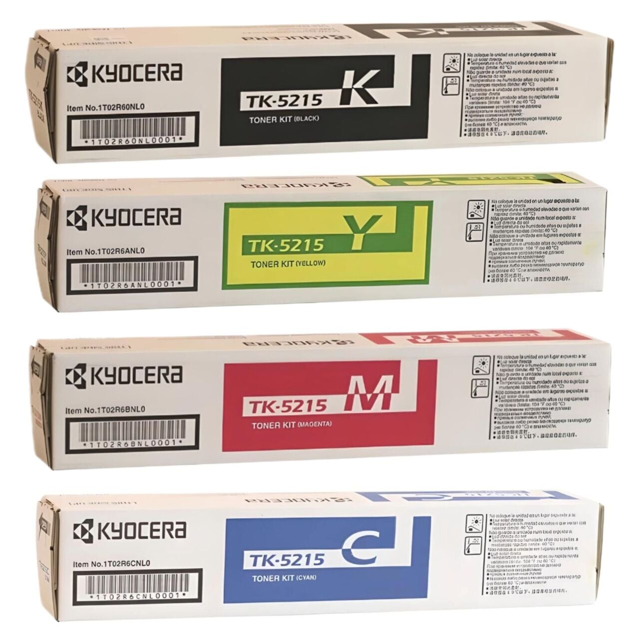Kyocera Taskalfa 406Cİ/TK-5215K/TK-5215M/TK-5215Y/TK-5215C Orjinal Renkli Tonerler